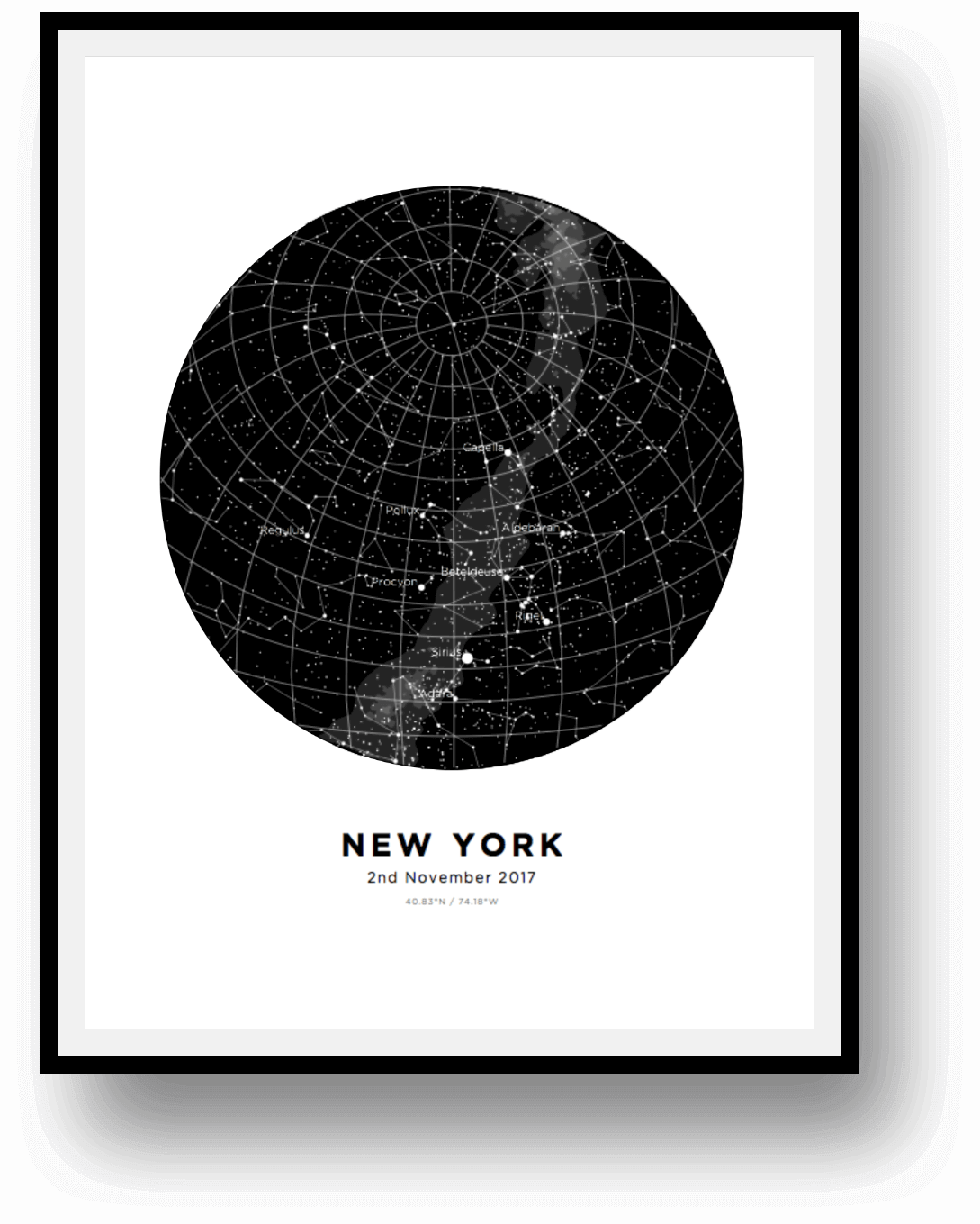 Star Map Poster